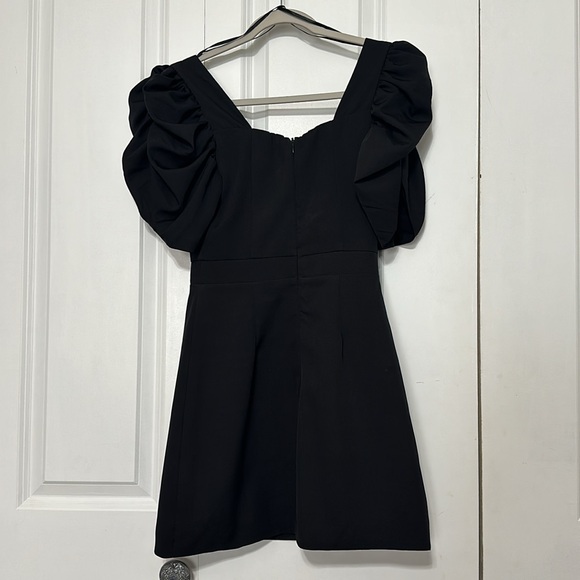 Do+Be sz small ruched sleeve black dress - Picture 4 of 4